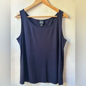 Eileen Fisher Black Sleeveless Silk Tank Top NWOT